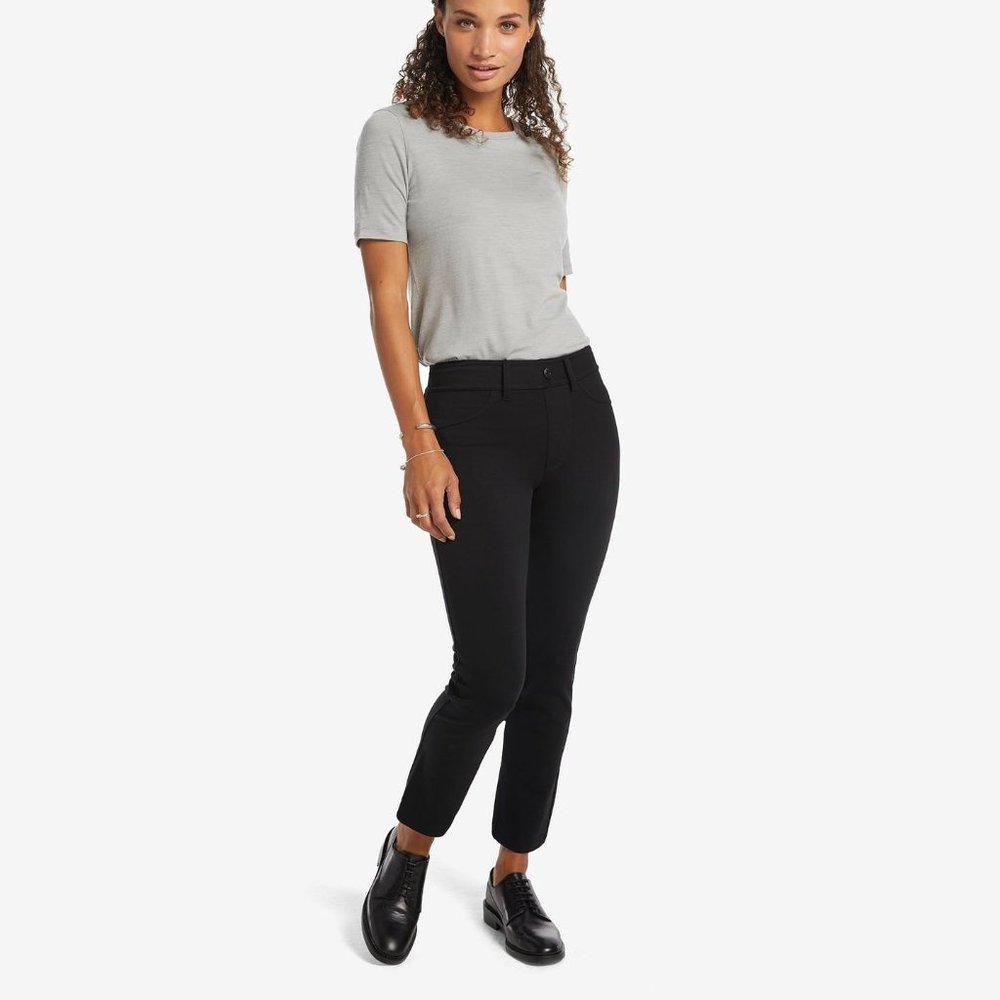 American Giant Ponte Dress Pant Straight in Black
